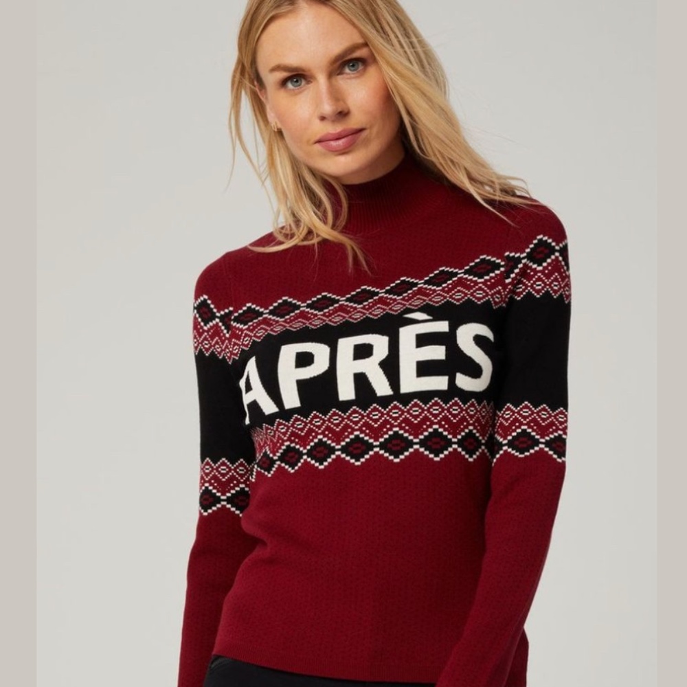 Alp N Rock Black and Red Cowl Neck Sweater - Picture 2 of 14